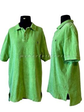 Polo RL • Lime Green French Terry Pullover
